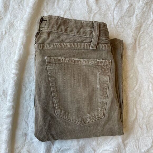 Current Elliott Tan The Classic Straight Leg Denim Jeans - Women’s 0 - Picture 9 of 9